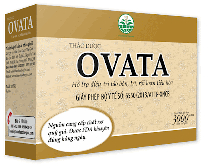 Thảo dược Ovata trị dứt táo bón từ 70% chất xơ tự nhiên