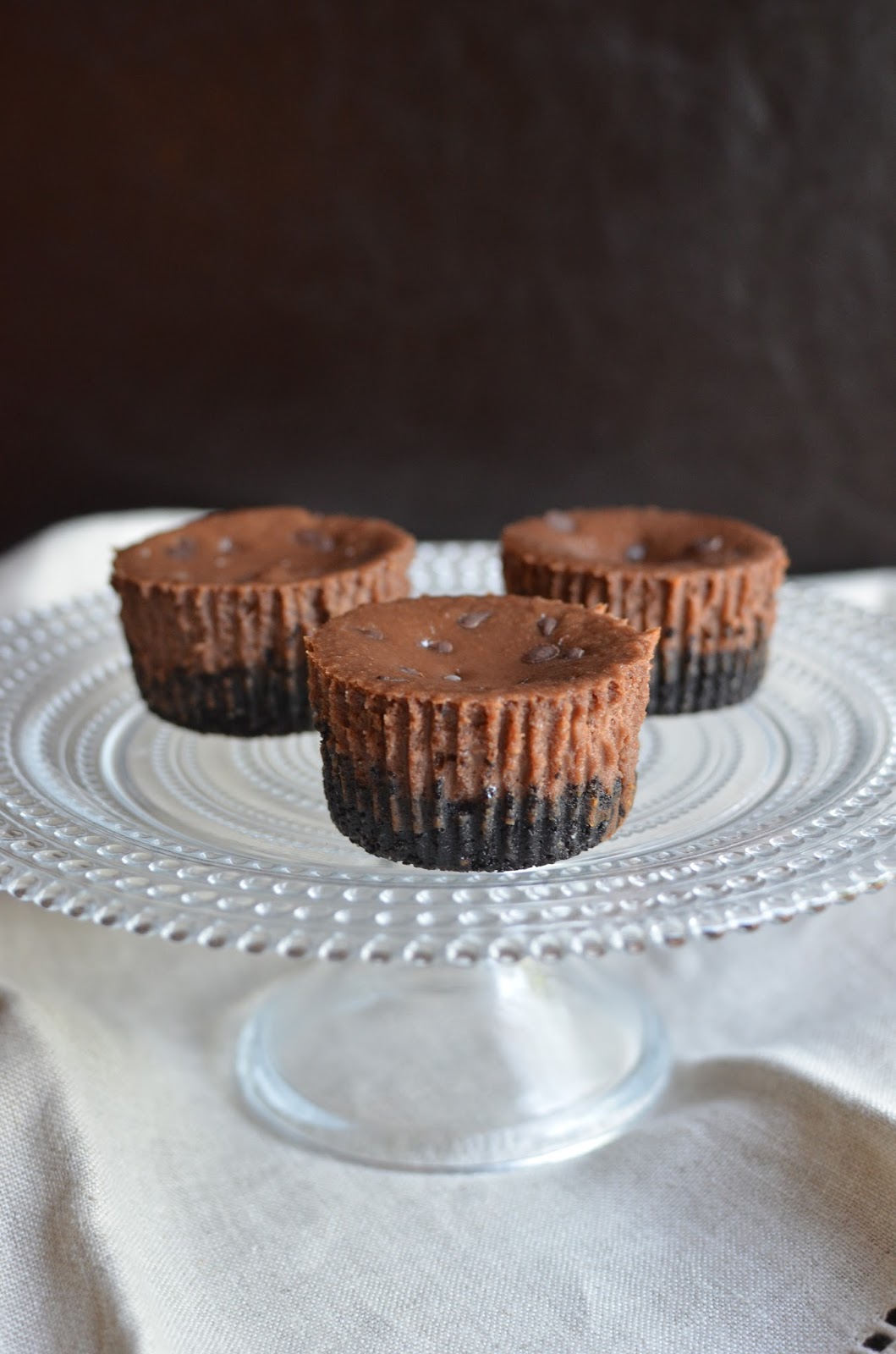 Playing with Flour Mini chocolatehazelnut cheesecakes