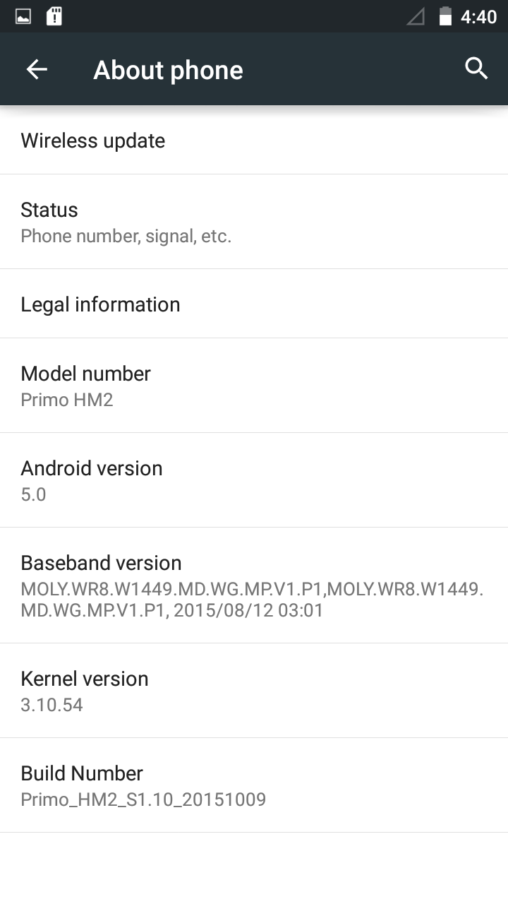 Primo HM 2 review OS