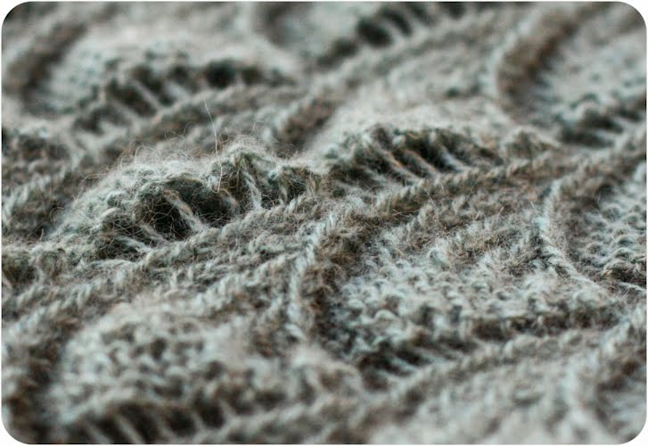 You know how we're an art family... Yarn Along and a qiviut cowl