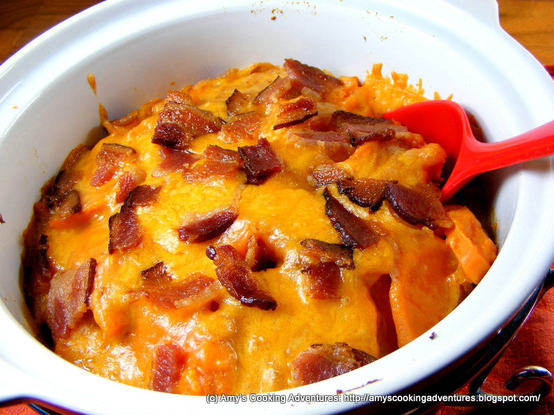 Sweet Potatoes au Gratin (with Bacon)