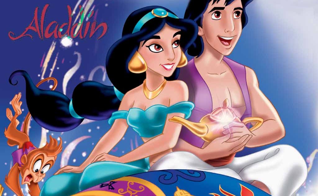 Aladdin And Jasmine Cartoon Wallpaper - Cartoon Pictures Disney Aladin Jasmine Wallpapers