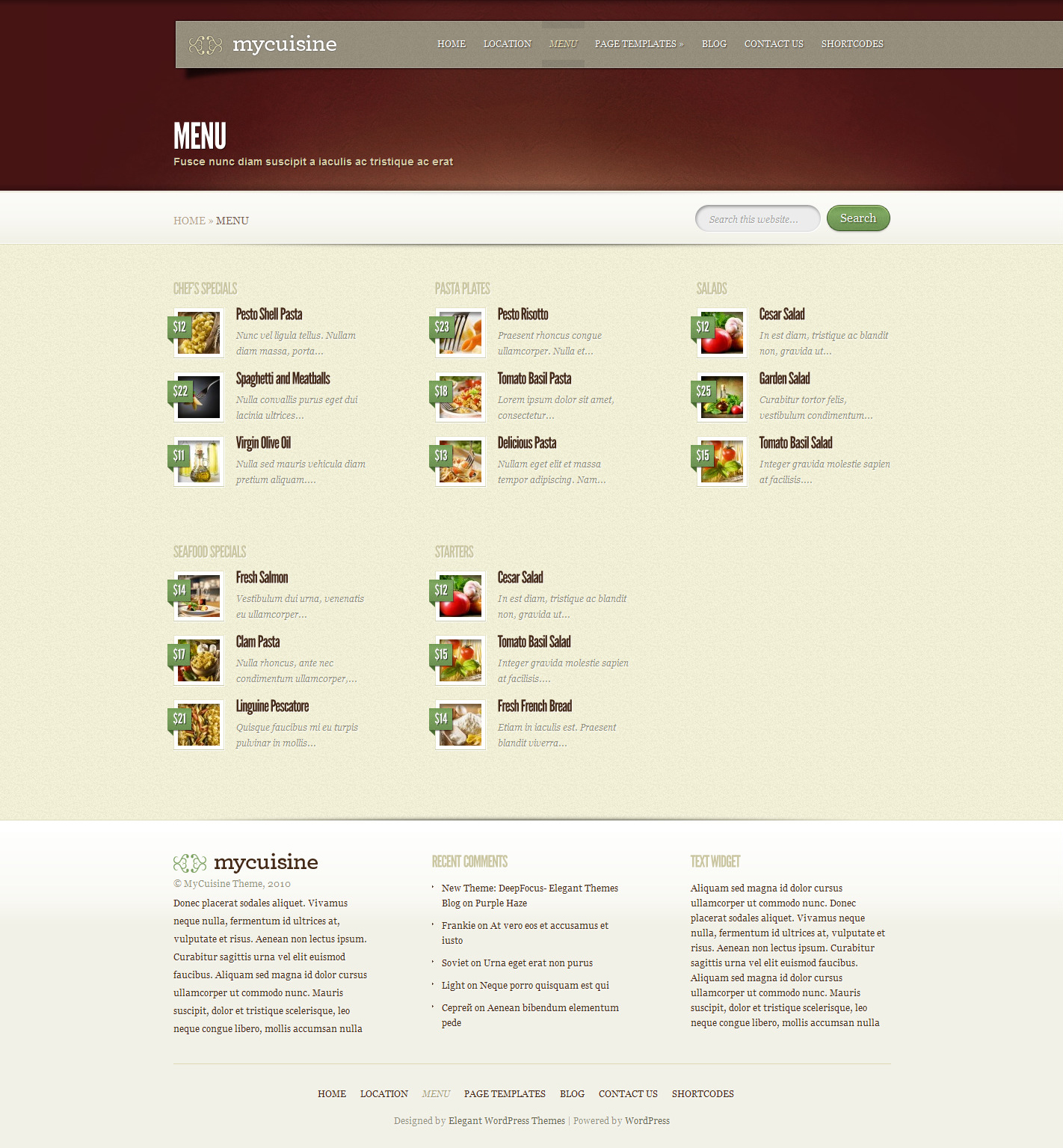 Menu-List-of-Restaurant-WordPress-Template