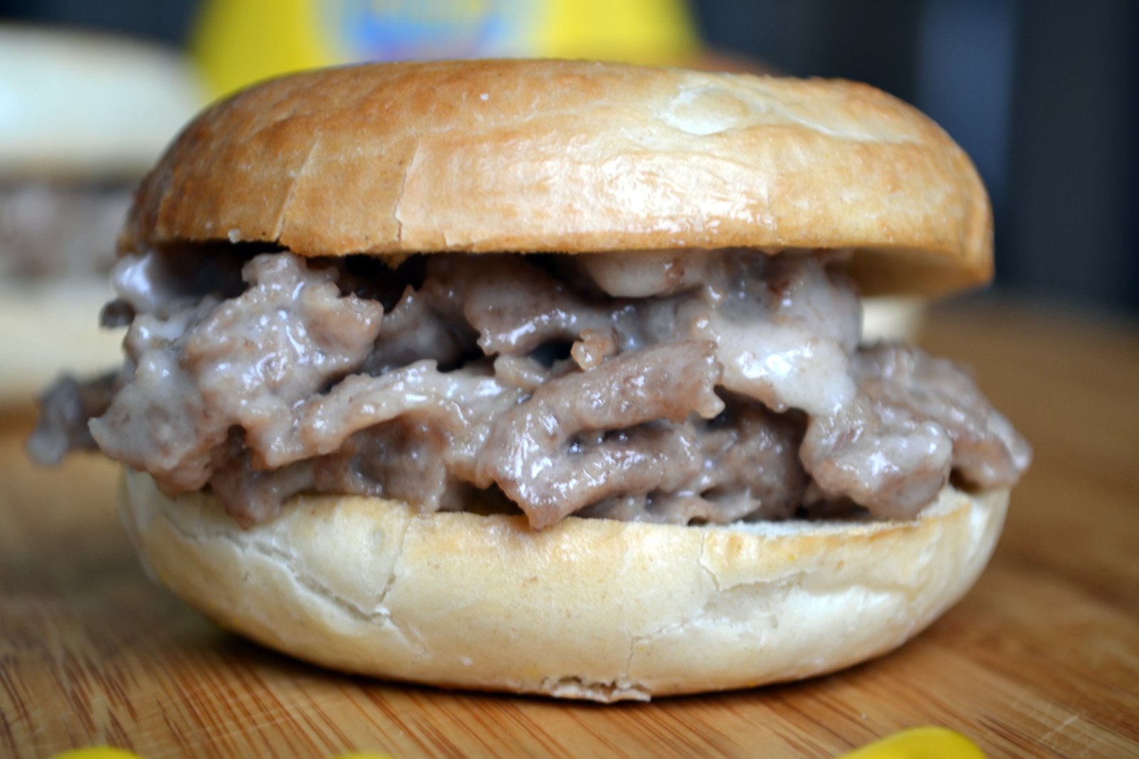 Hardly Housewives Philly Cheese Steak Bagel Bites