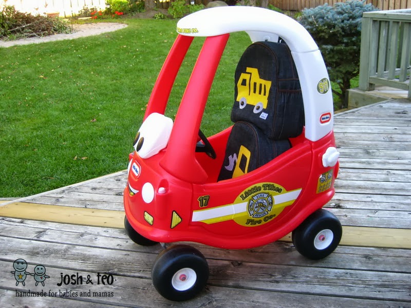 My Handmade Home Yellow Toddler Backpack Dump Truck and Bulldozer
