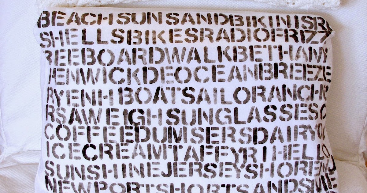 Sew Sweet Vintage DIY word pillow
