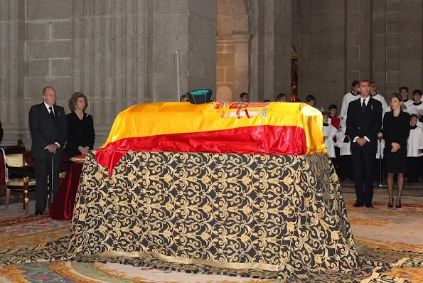 Spanish Royals  attends the Funeral Mass (Corpore Insepulto Mass) for Carlos de Borbon Dos Sicilias