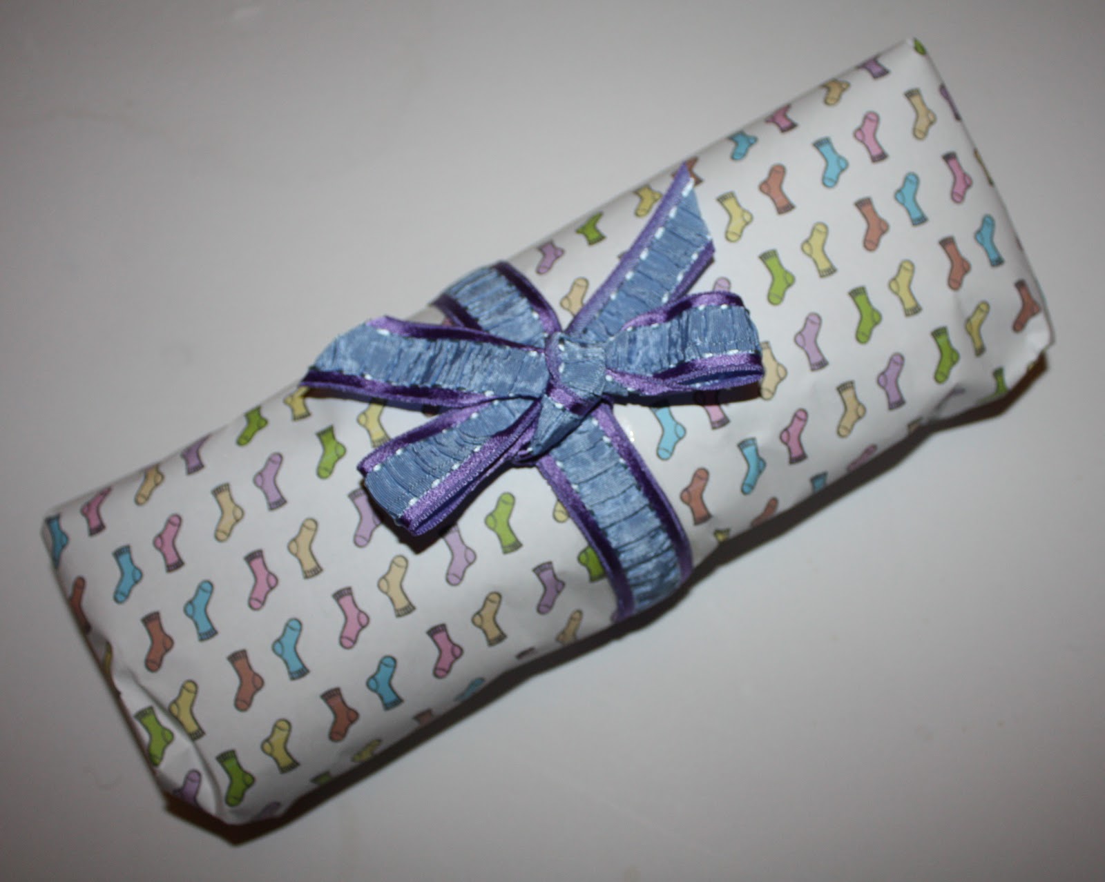 Print Your Own Gift Wrap for Socks or Yarn Mezzamay
