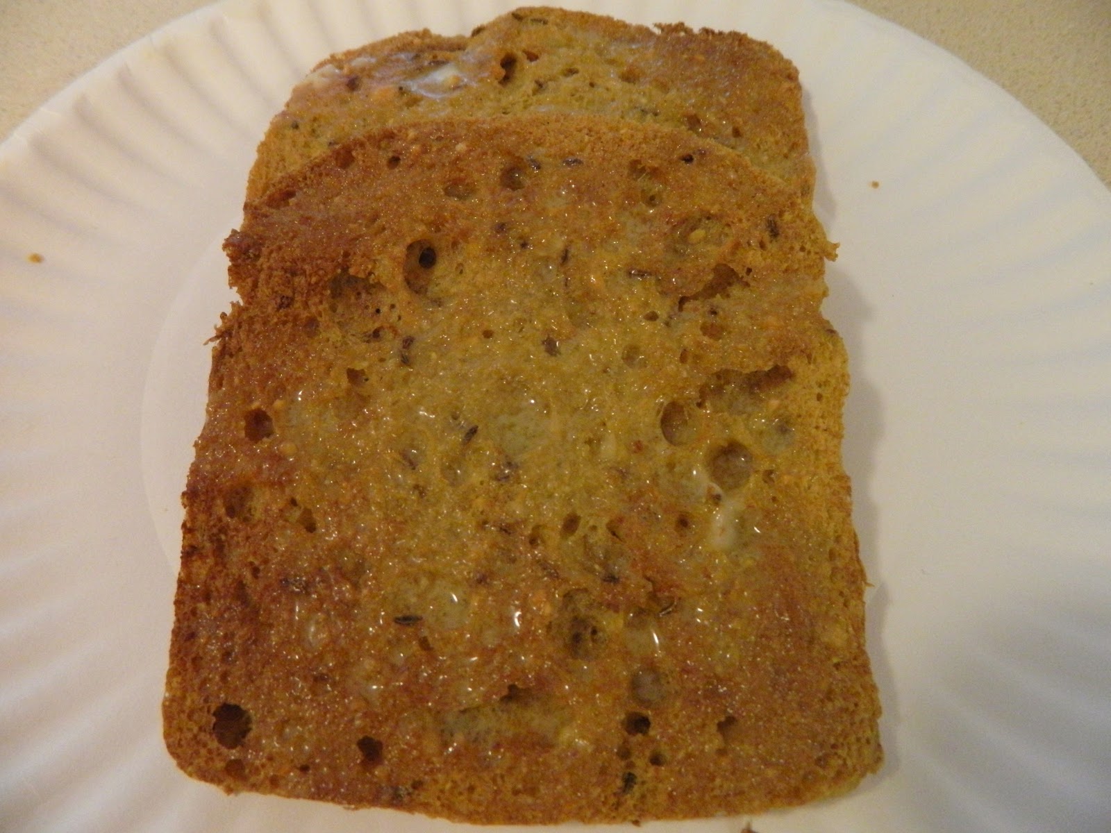 Ginny's Low Carb Kitchen CARAWAY RYE ALMOND BREAD, LC, GF