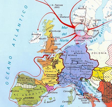Mapas  Europa+a%25C3%25B1o+1000