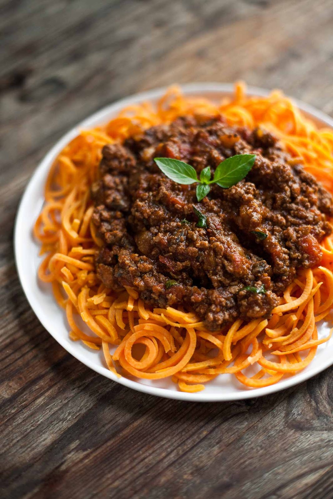 SlowCooked Bolognese Sauce with Sweet Potato Spaghetti A Calculated
