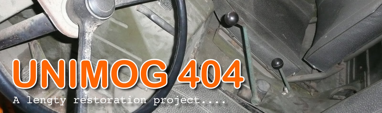 UNIMOG 404, a lenghty restauration project