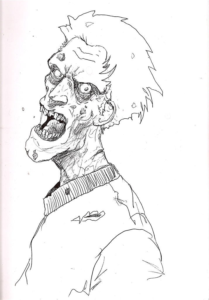 9 Free Zombie Printable Coloring Pages