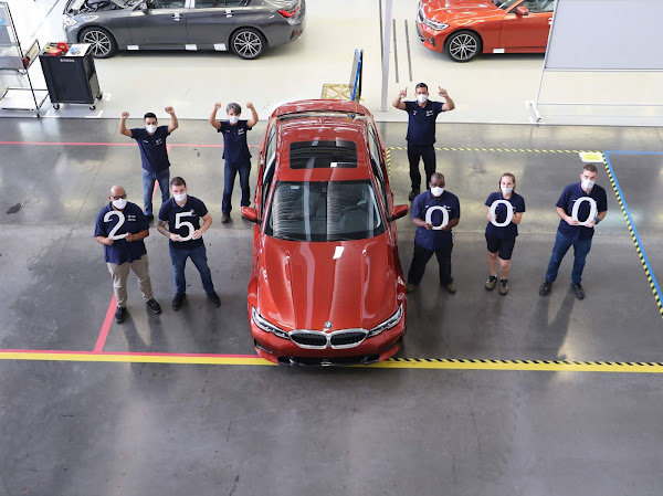 BMW Série 3 já teve 25 mil unidades produzidas no Brasil BMW Série 3 já teve 25 mil unidades produzidas no Brasil