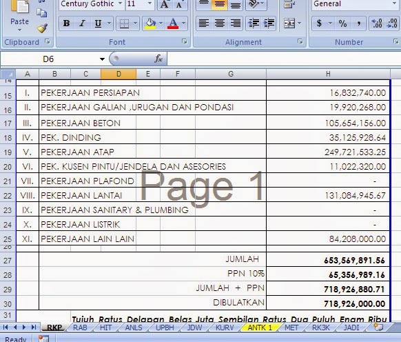 Download RAB Bangunan Gedung Dalam Bentuk Excel