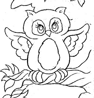 ABC Station: Owl coloring pages