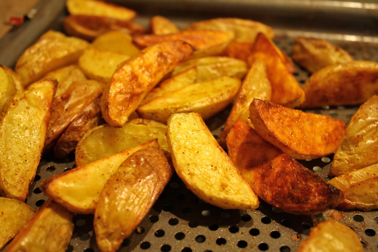 Living on Pure Land Fish sticks with roasted potato wedges and minted