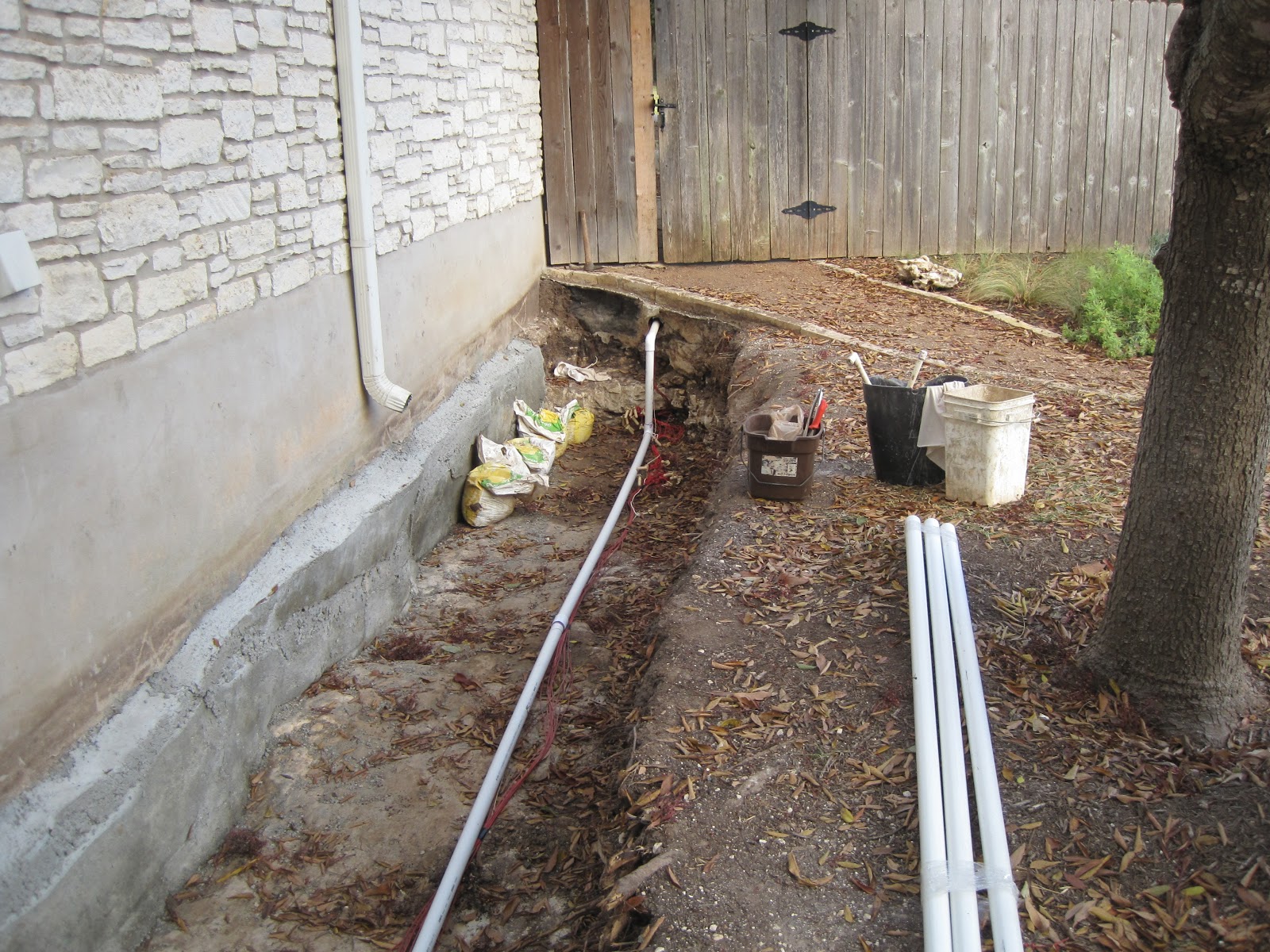 House Remodelling Lowering the Water Supply Line
