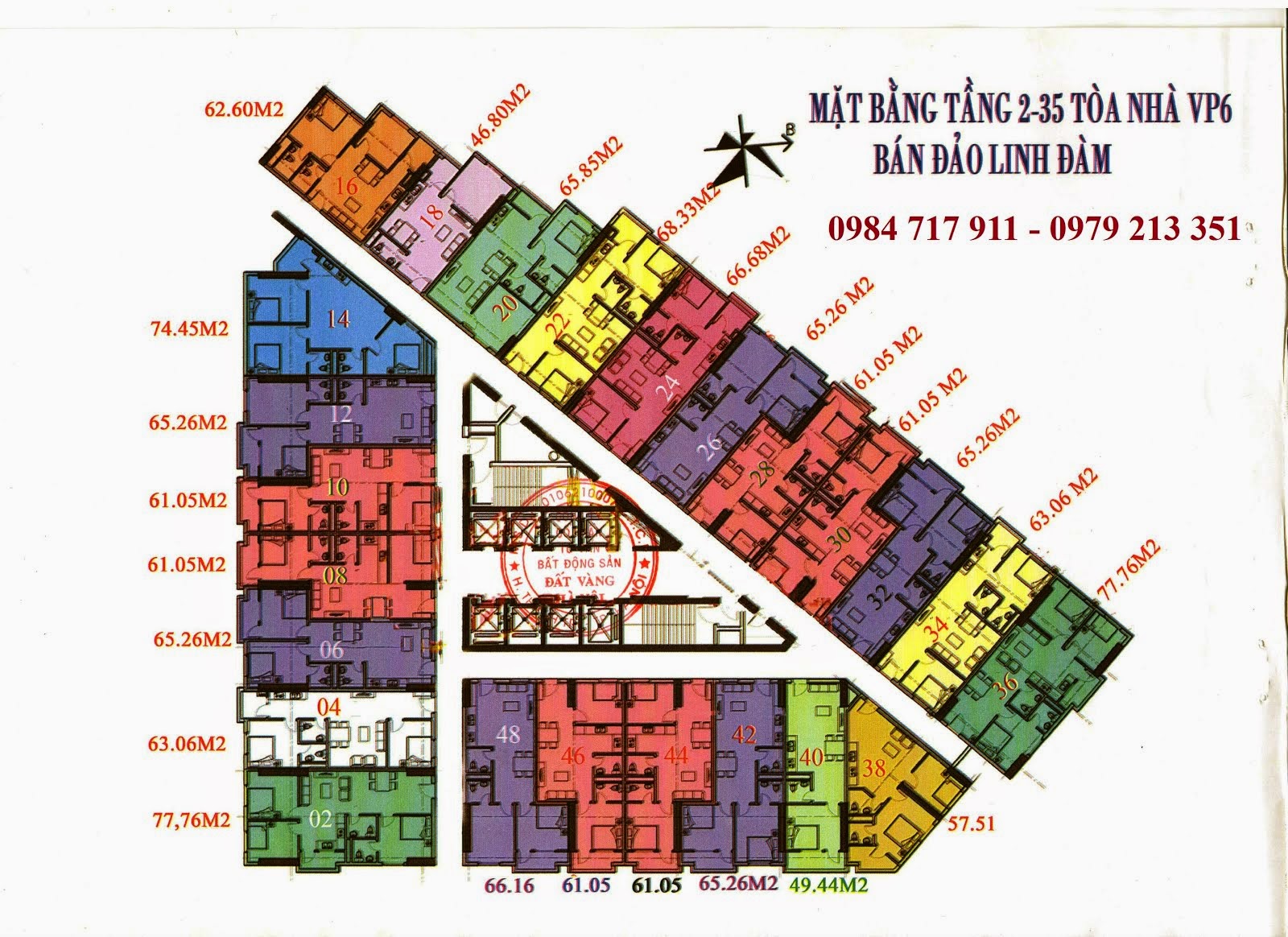 sơ đồ thiết kế căn hộ vp6