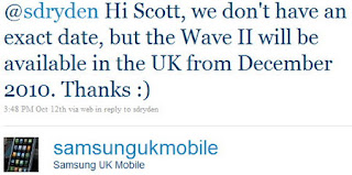 Samsung Wave II (S8530) to be available in the UK in December