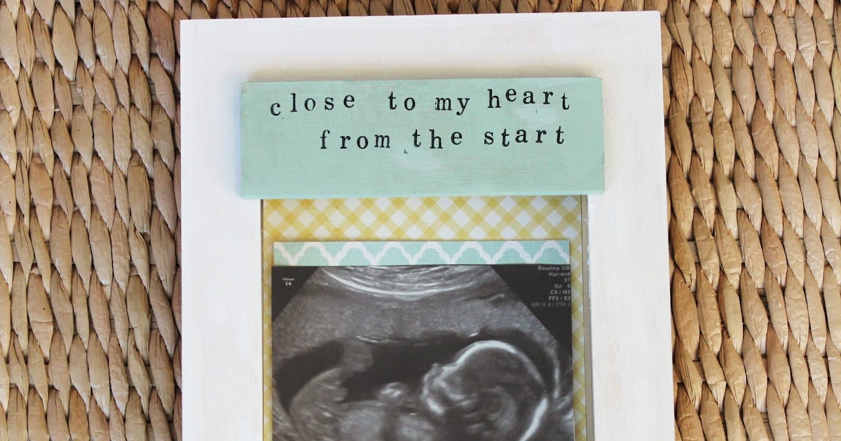 DIY Sonogram Keepsake Shadow Box Delightfully Noted