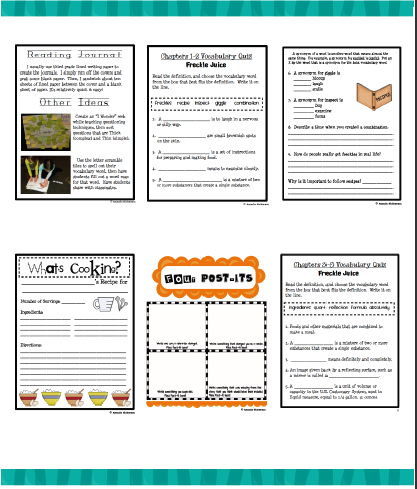 Freckle juice chapters picture