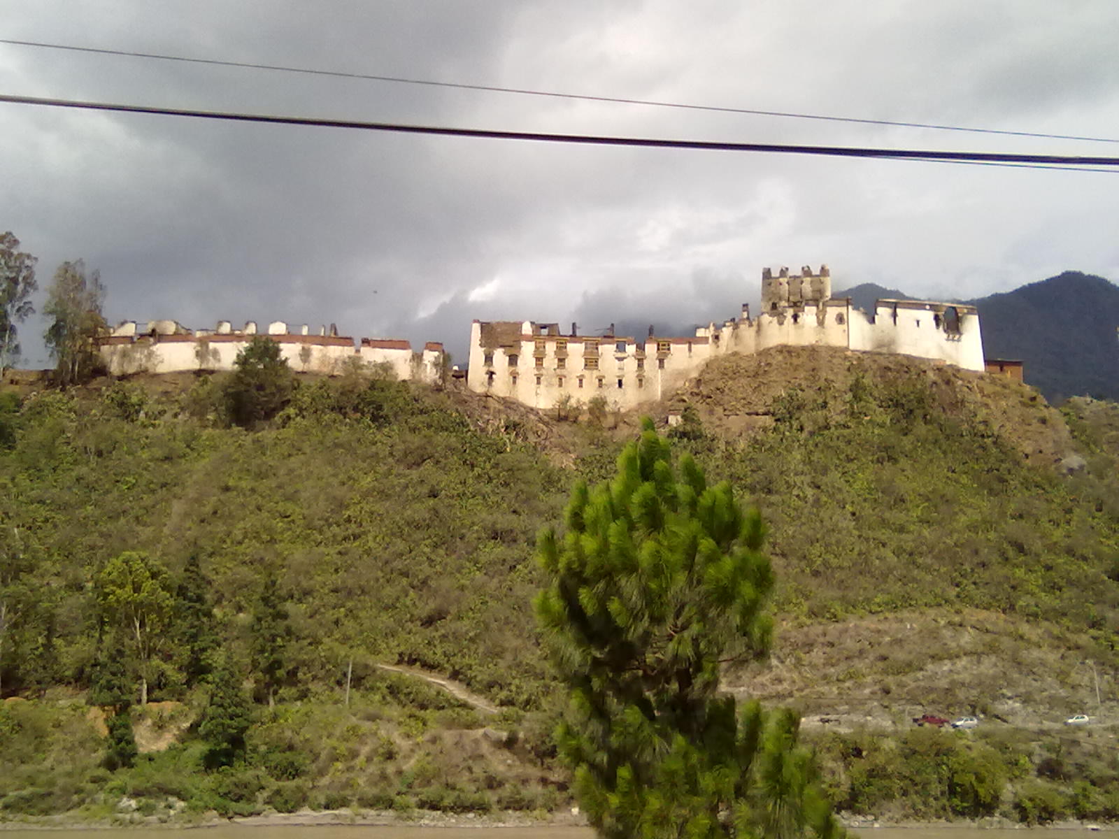 The Potency of Words Wangdue Phodrang dzong on fire