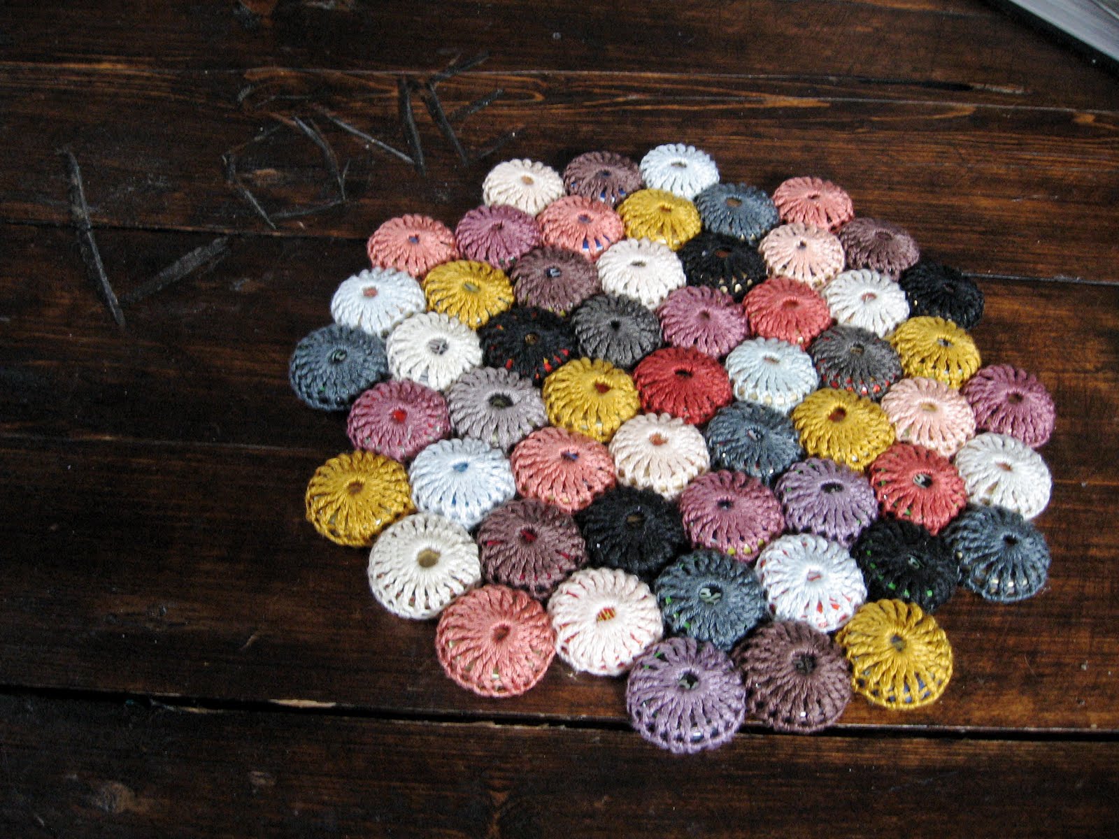 Oh Just Dandy Crocheted Bottle Cap Trivet
