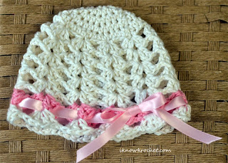 lacy crochet hat 