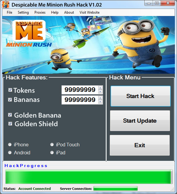 Facebook Cheat Book Despicable Me Minion Rush Cheats Hacks Trainer