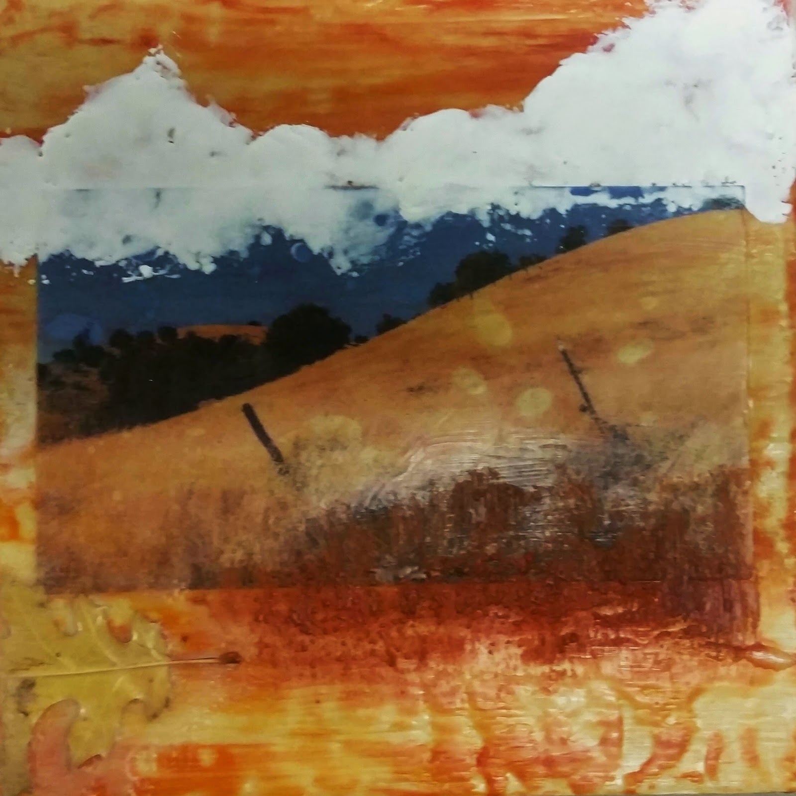 Amador County Artists Association Artist Cynthia DunnSelph demonstrates encaustic techniques