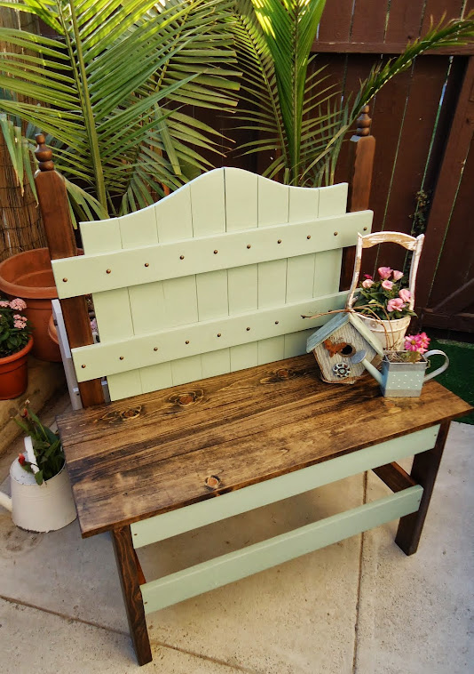 Charming Vintage Style Bench - SOLD