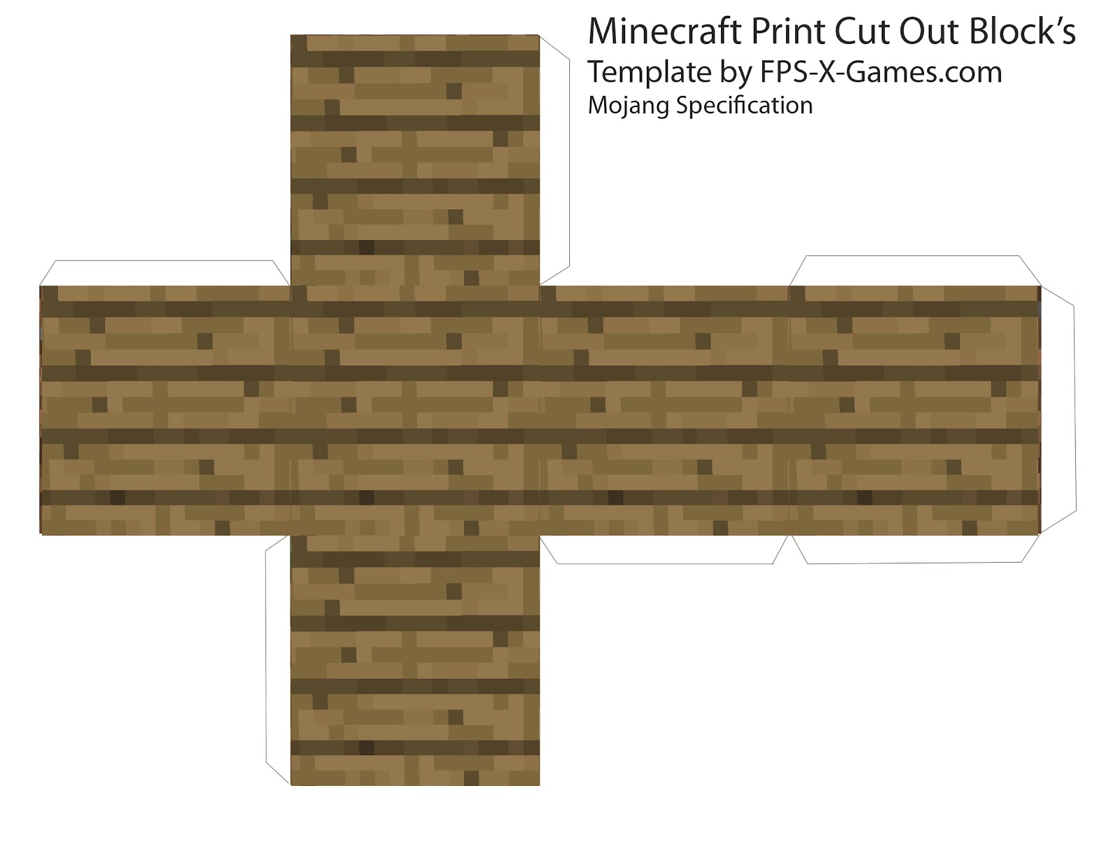 Minecraft Blog Minecraft Cube's Printable Cut Out Block's
