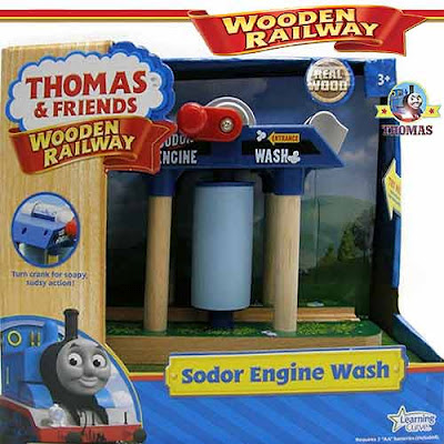 Thomas and Friends Wooden Railway Sodor Wash down box set steam train model railroading excitement