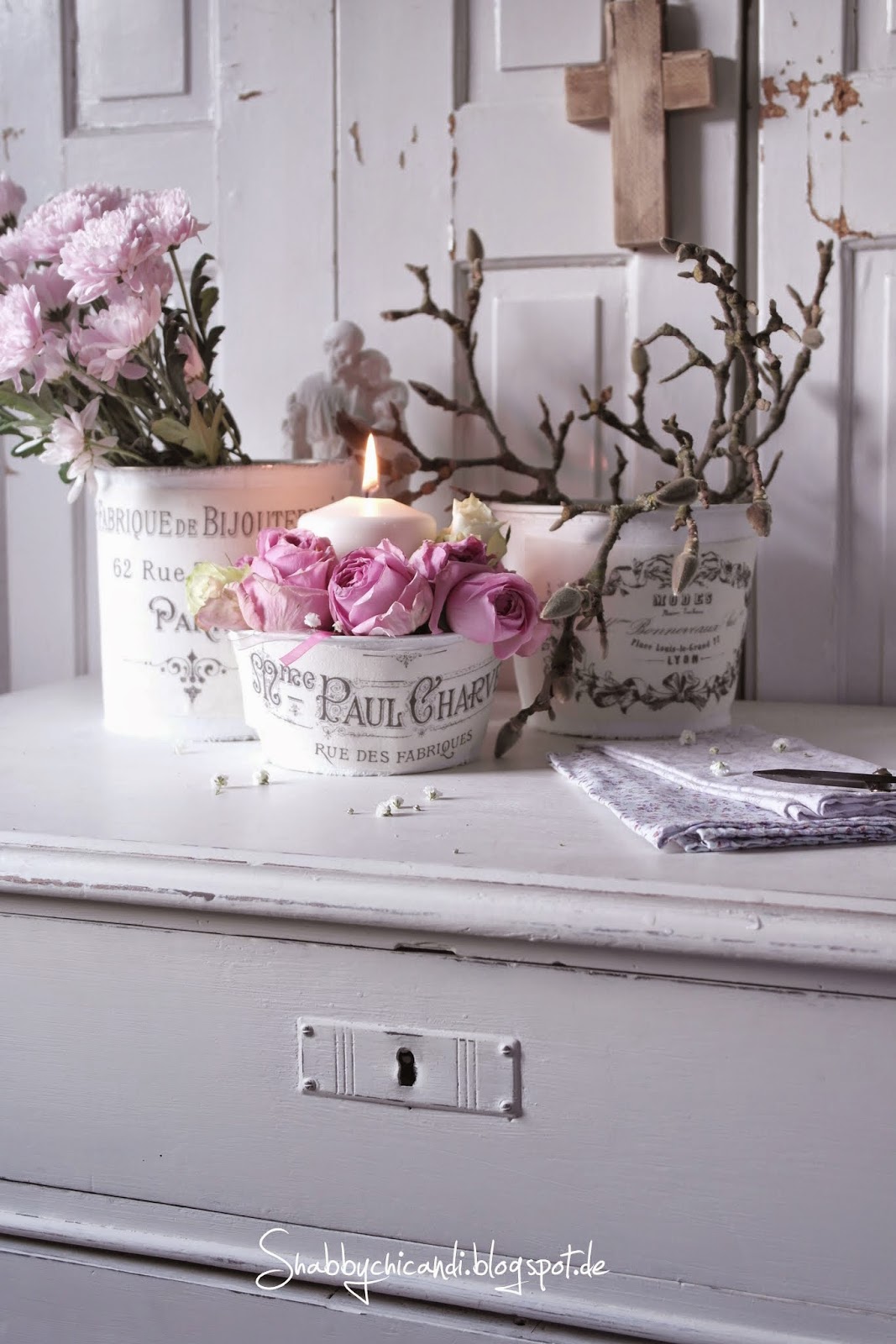 Shabby chic and i shabby chic, diy und deko: neue alte töpfe ...