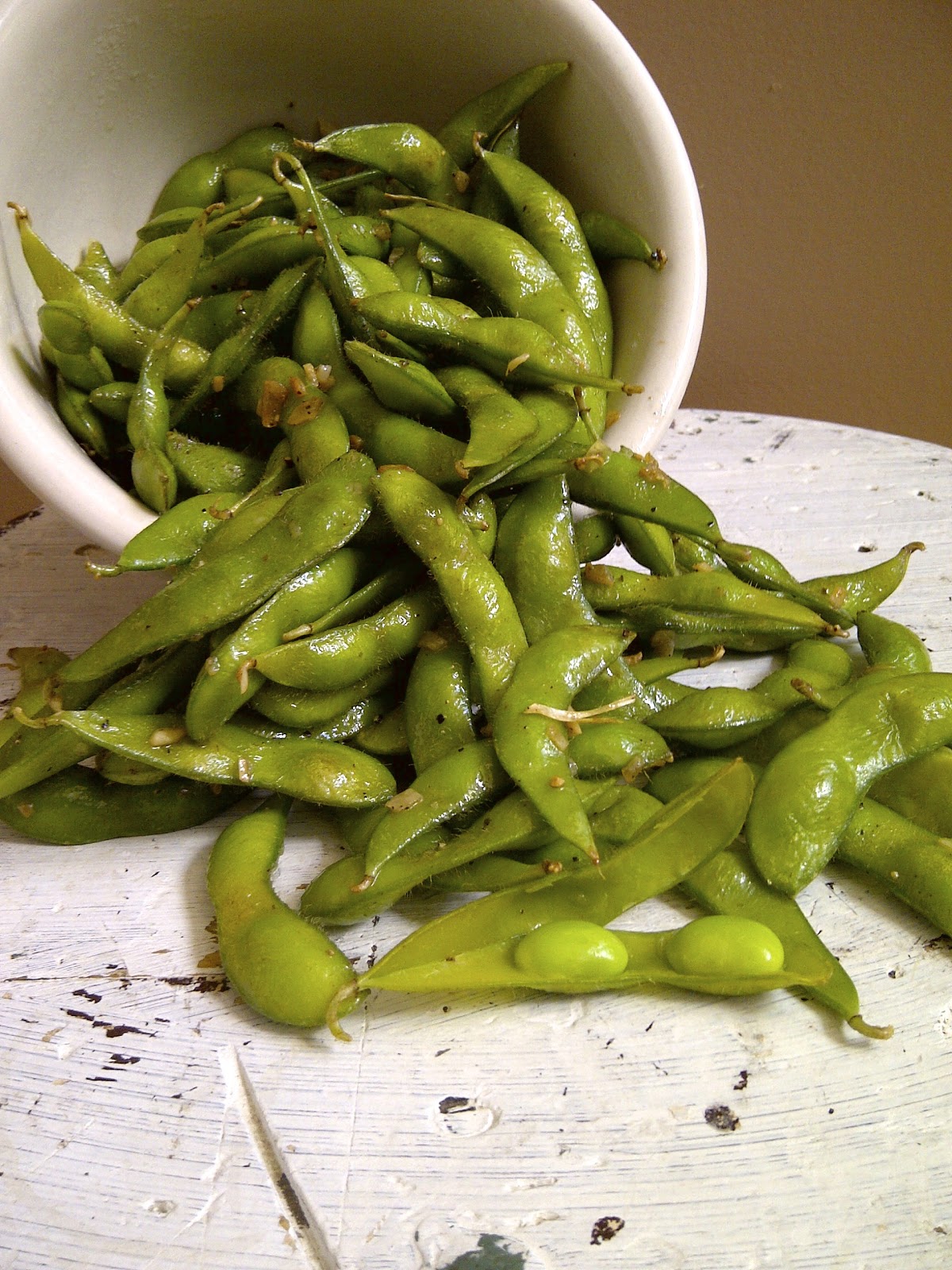 Soliloquy Of Food & Such Garlic Edamame