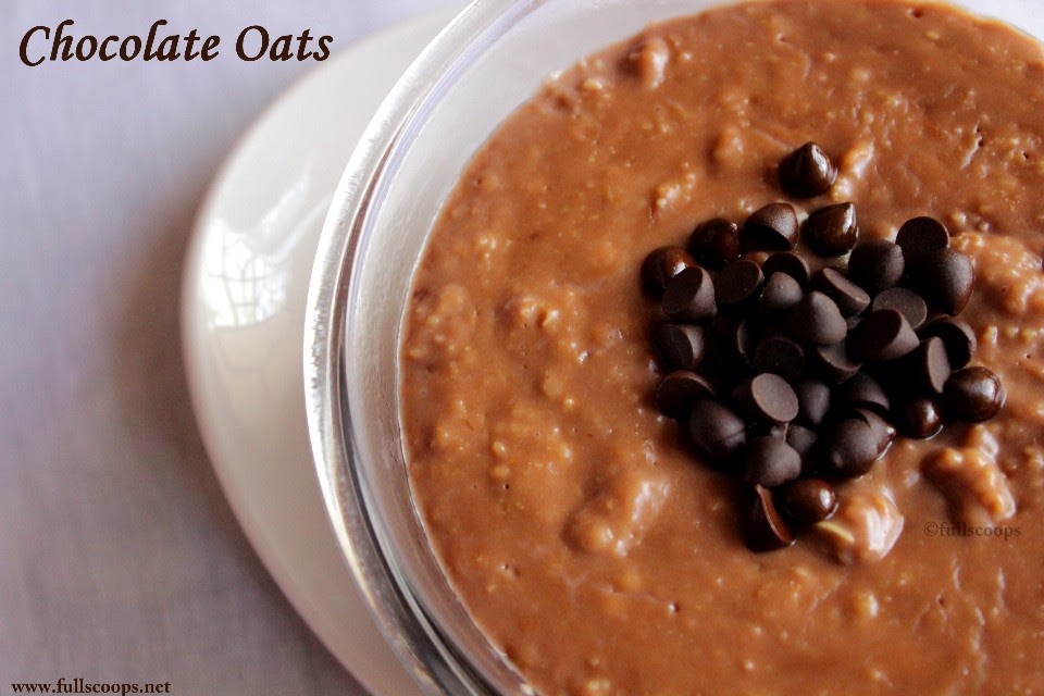 Chocolate Oats Dark Chocolate Oatmeal Full Scoops A food blog