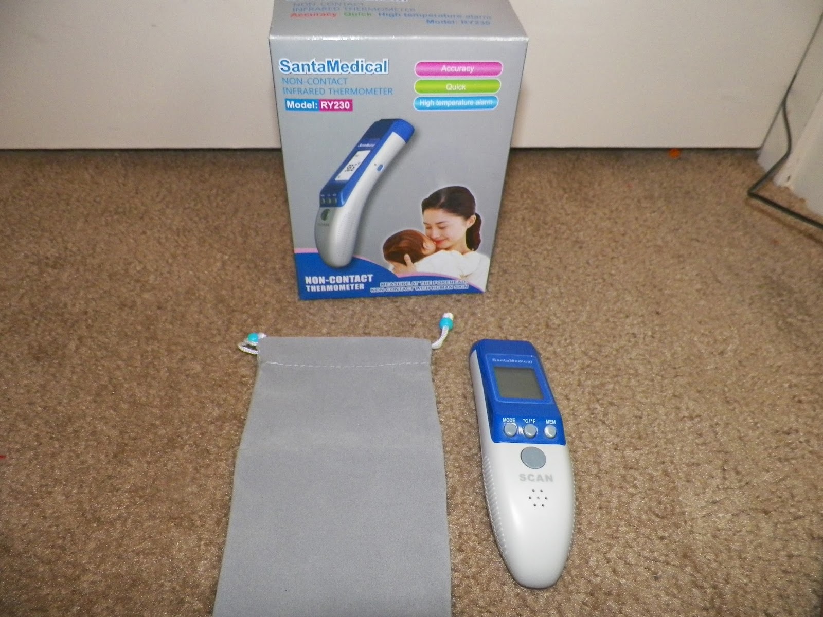 mygreatfinds Santa Medical NonContact Infrared Thermometer Review