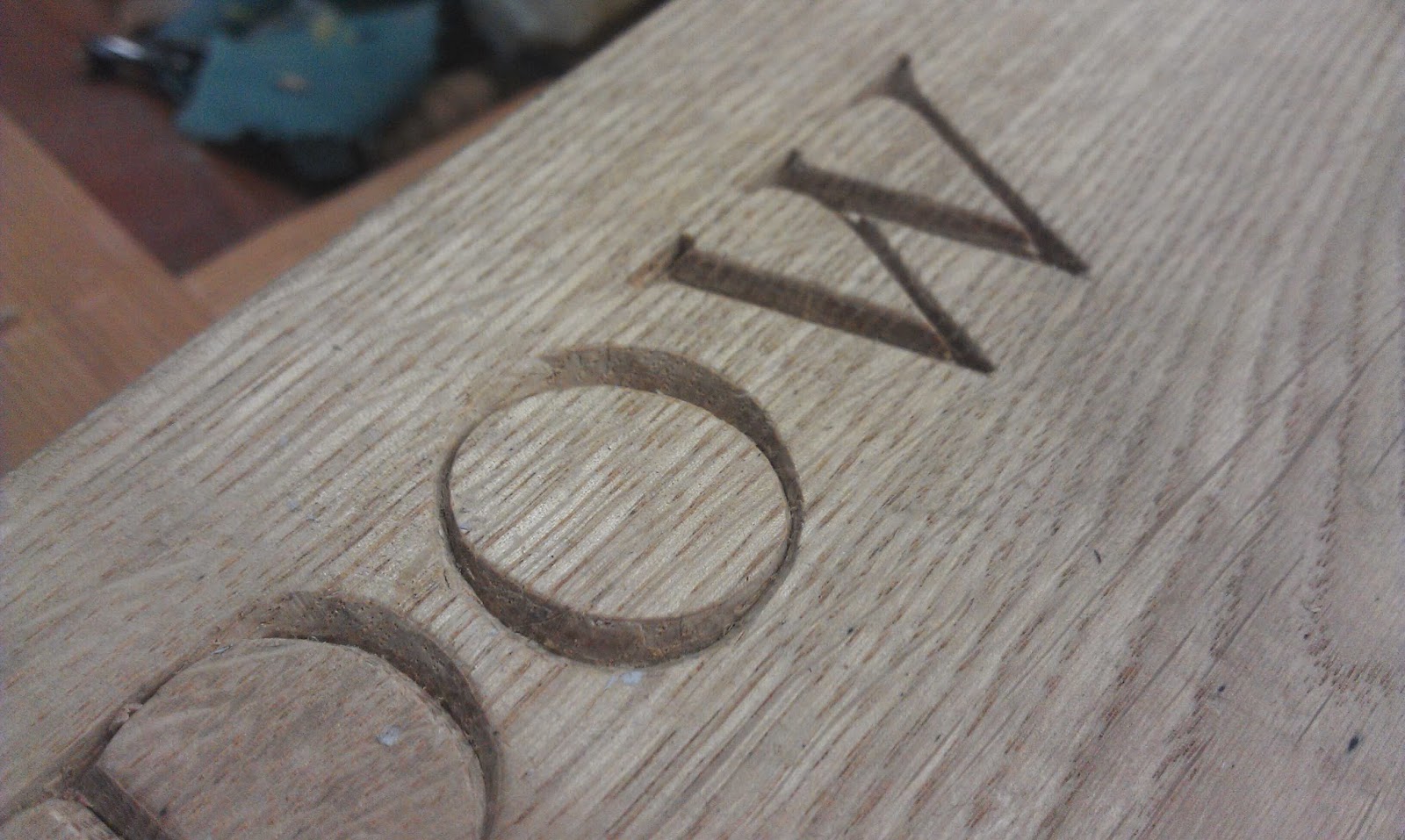 Making, Hand carved sign post..