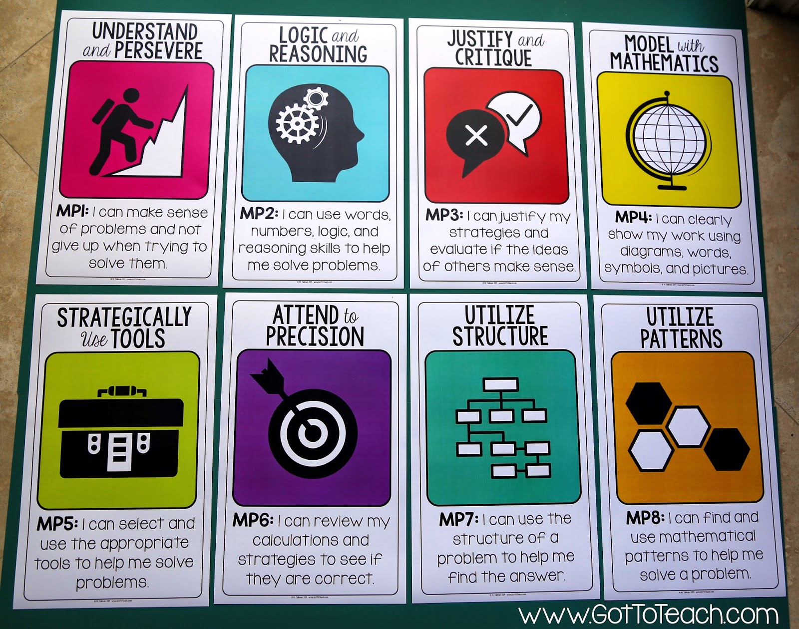 Standards for Mathematical Practices Free Posters • Teacher Thrive