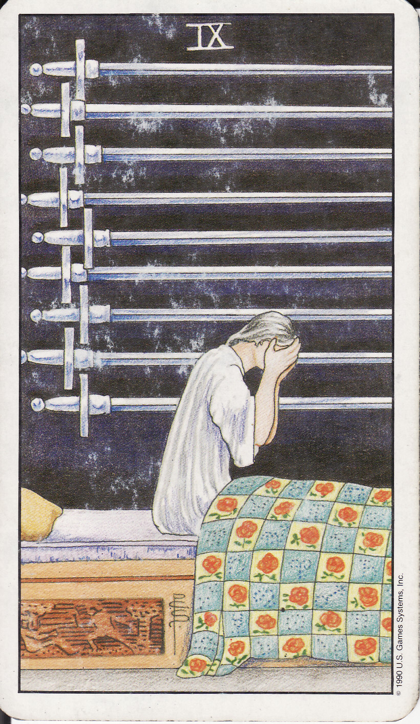 TAROT The Royal Road 9 NINE OF SWORDS IX