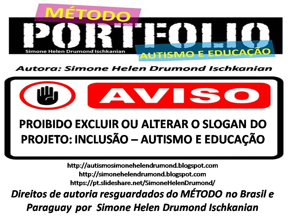 AS ATIVIDADES DO MÉTODO DE PORTFÓLIOS DE SIMONE HELEN DRUMOND ISCHKANIAN, POSSUEM DIREITOS AUTORAIS