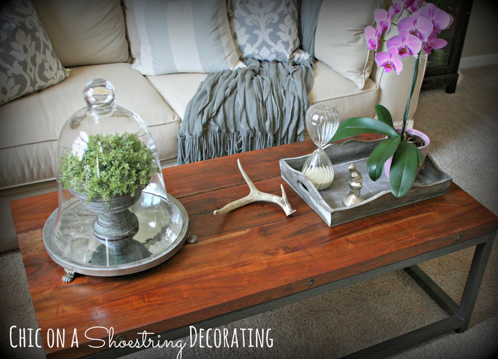 Chic on a Shoestring Decorating Living Room Makeover on a Budget