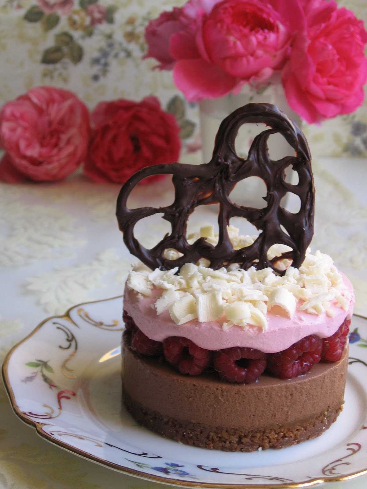 ILost in Austen Raspberry & Chocolate Entremet For 1st Blog Anniversary