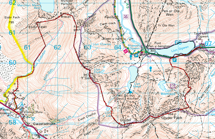 My Walking Log MAP Snowdon Epic