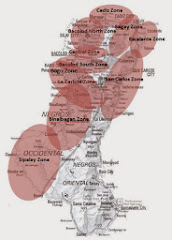 Mission Map of Zones