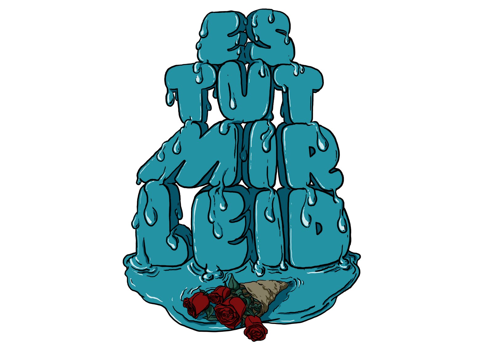 adam robert roche Im sorry German Typography illustration