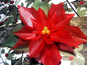 paper poinsettia christmas flower