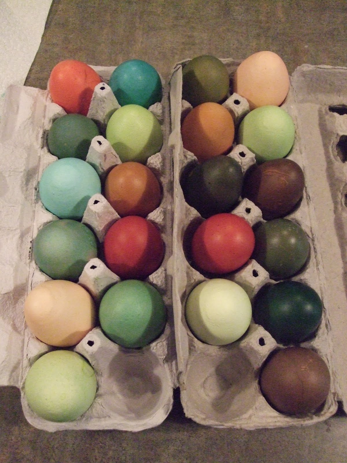 Pam's Backyard Chickens Custom Dyed Easter Eggs