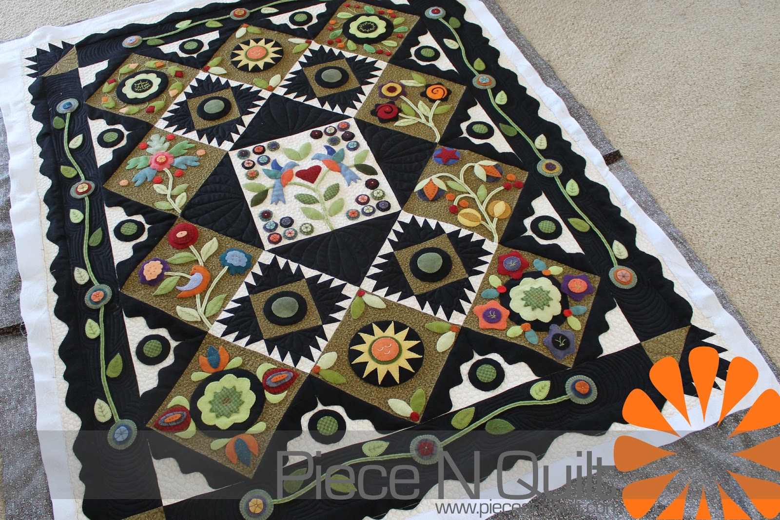 Wool quilts, Wool applique quilts, Applique quilts